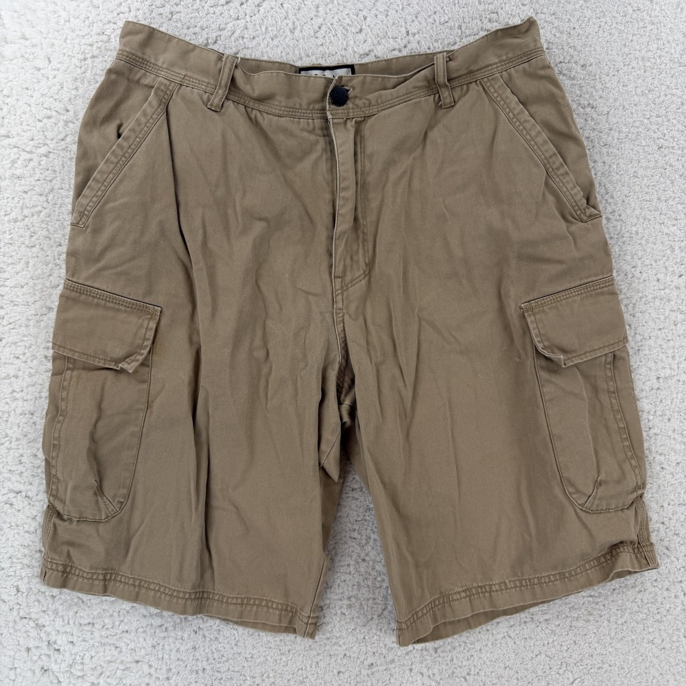 Billabong Cargo Shorts Mens 34 Beige Cotton Canvas M220TTRA Hiking Utility Y2K